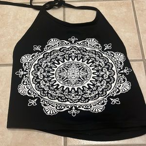 Mandala Halter Crop Top